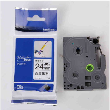 普贴（PUTY）TZA-251 白底黑字标签色带 24mm