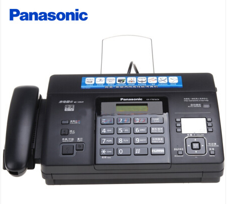 松下（Panasonic）KX-FT876CN 热敏纸复印传真机办公家用电话一体机中文显示（黑色）