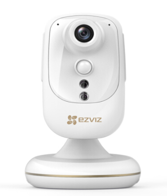 萤石 C1s 400W高清摄像头 智能网络摄像机 智能传感设备接入 温湿度显示 备用电池 海康威视-智能安防品牌