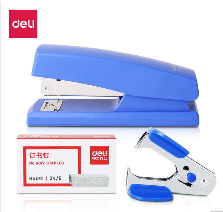 得力(deli)12#办公订书机3件套